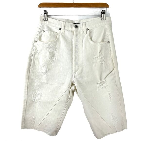 RAIF Adelberg High Rise Bermuda Cut-Off Shorts 31 - Picture 2 of 7